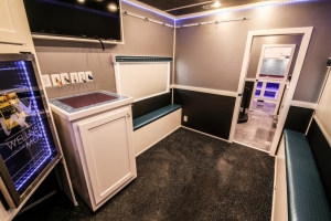 custom fitness trailer interior 005