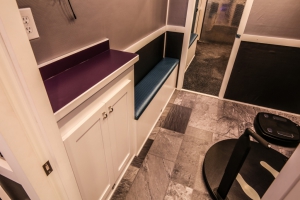 custom fitness trailer interior 019