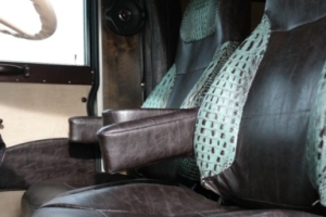 custom peterbilt cab trailer interior 006
