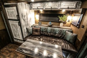 rustic turquoise trailer living quarters 03